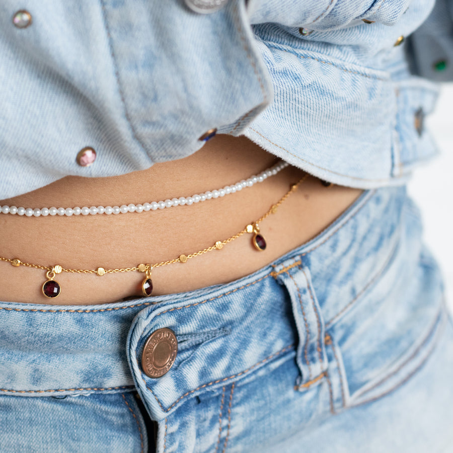 The Widsom Pearl Belly Chain