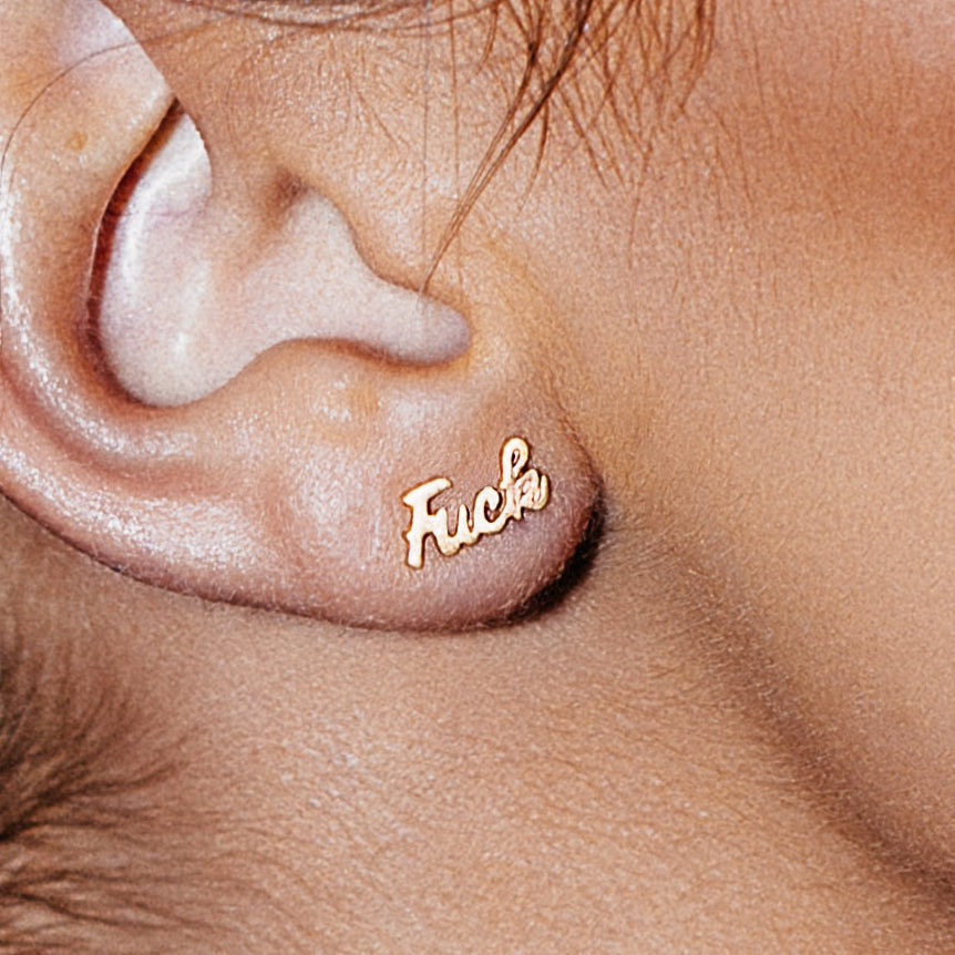 The Fuck Stud Earrings