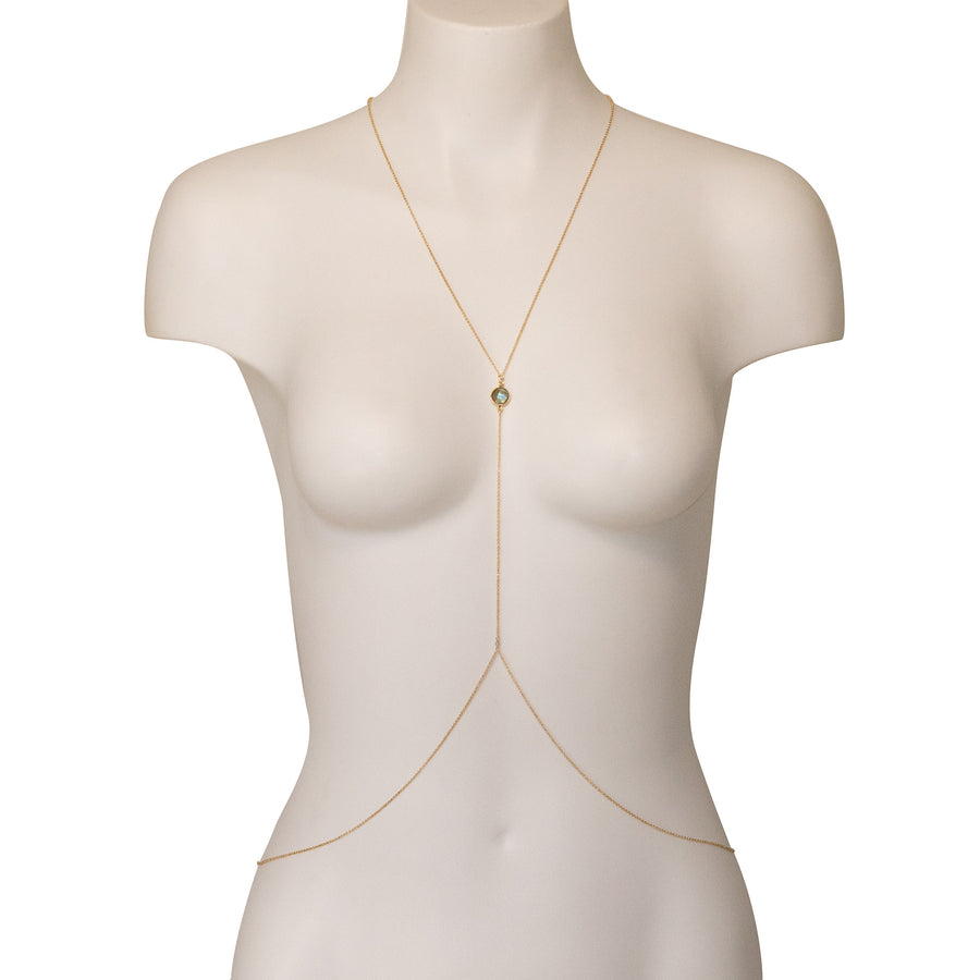 18k Gold Vermeil or Sterling Silver Body Chain, Gold Body Chain, Silver Body  Chain, Body Chain Bra, Chain Bralette, Body Chain With Beads -  Canada